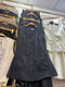 Button Down Vest Top With Skirts sets